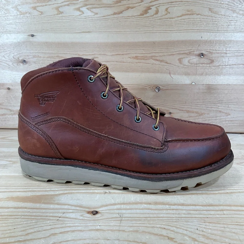 Red Wing Traction Tred Lite Waterproof Soft Toe Chukka Men’s 13 D Brown 1221